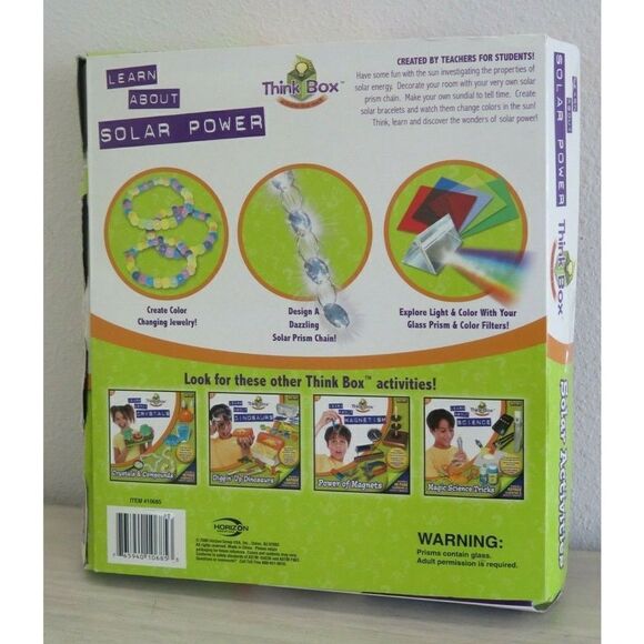 Think Box Activities, Learn About Solar Power, Ages 6-16 - Picture 2 of 7